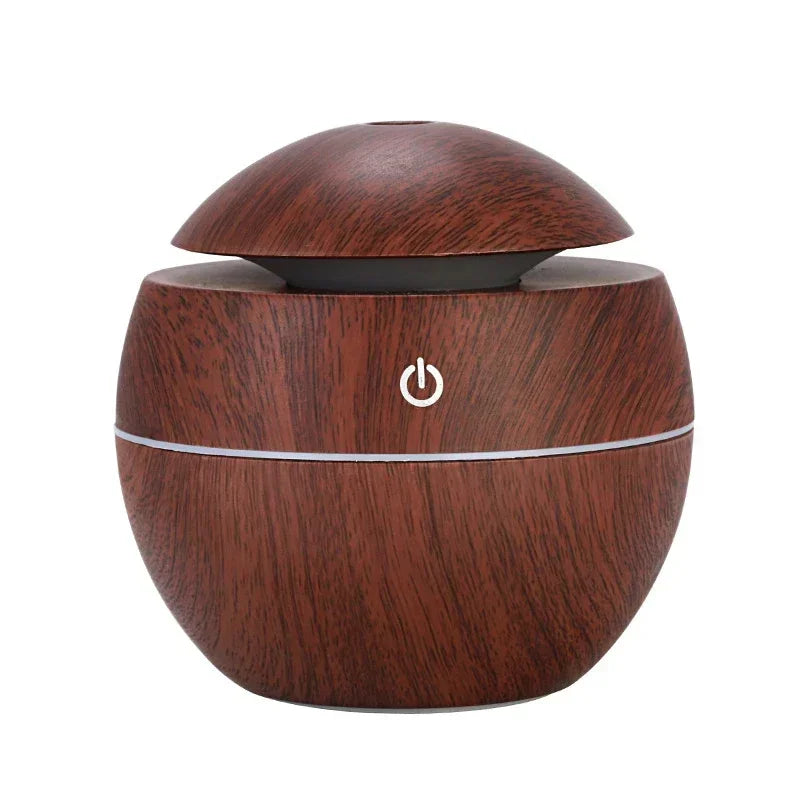 Mini Woodgrain USB Humidifier – Essential Oil Diffuser & Aromatherapy