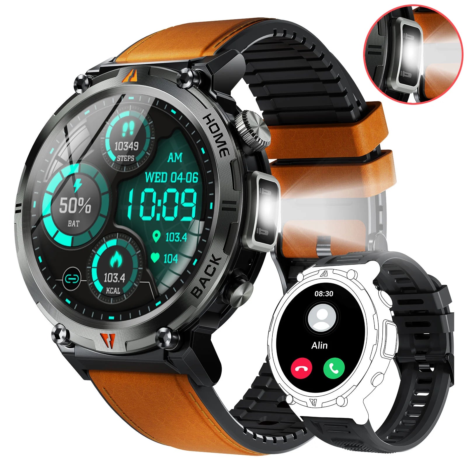 Smart Watch – Bluetooth Call & Health Monitor for iOS/Android