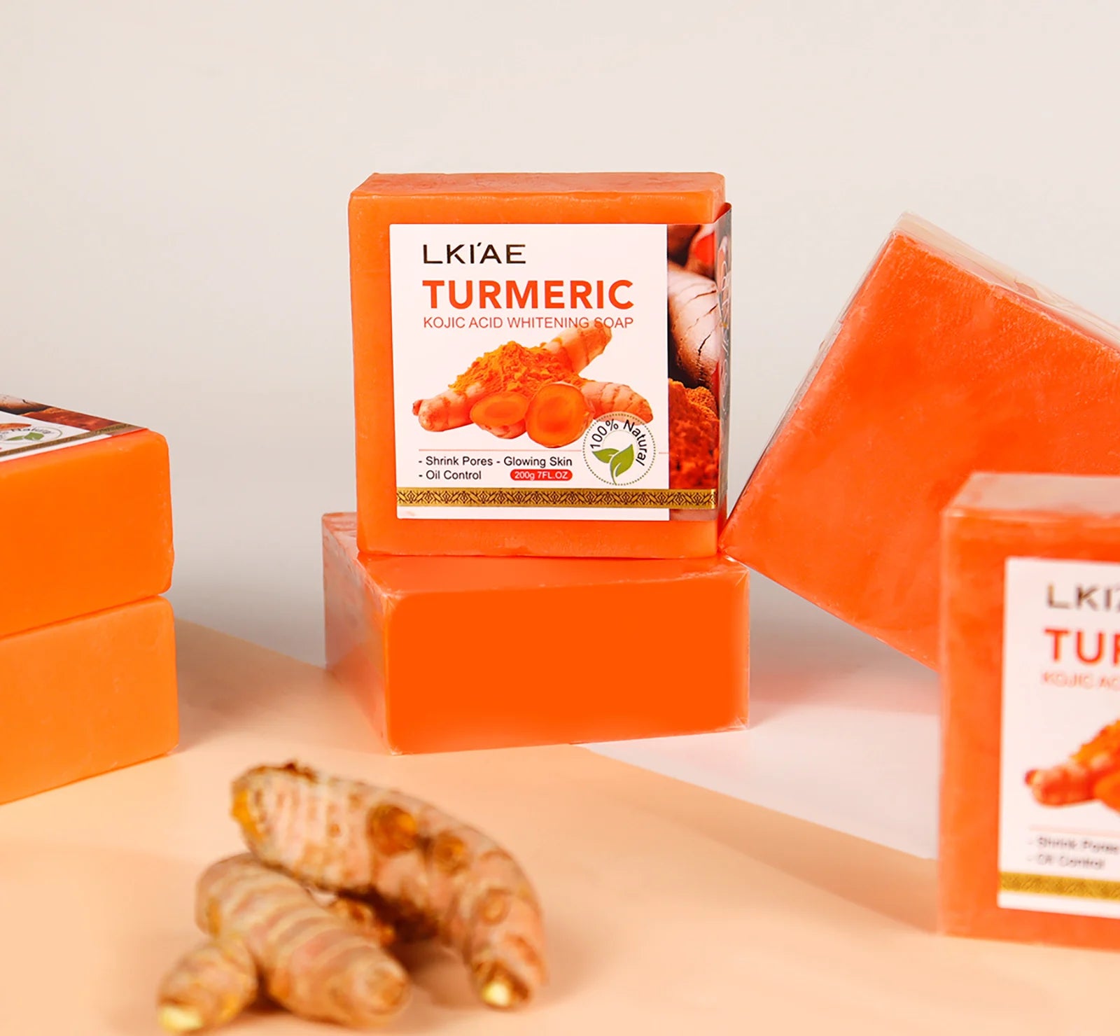 Natural Turmeric Body Wash – Brightening & Deep Cleansing Soap Bar 2 for 1