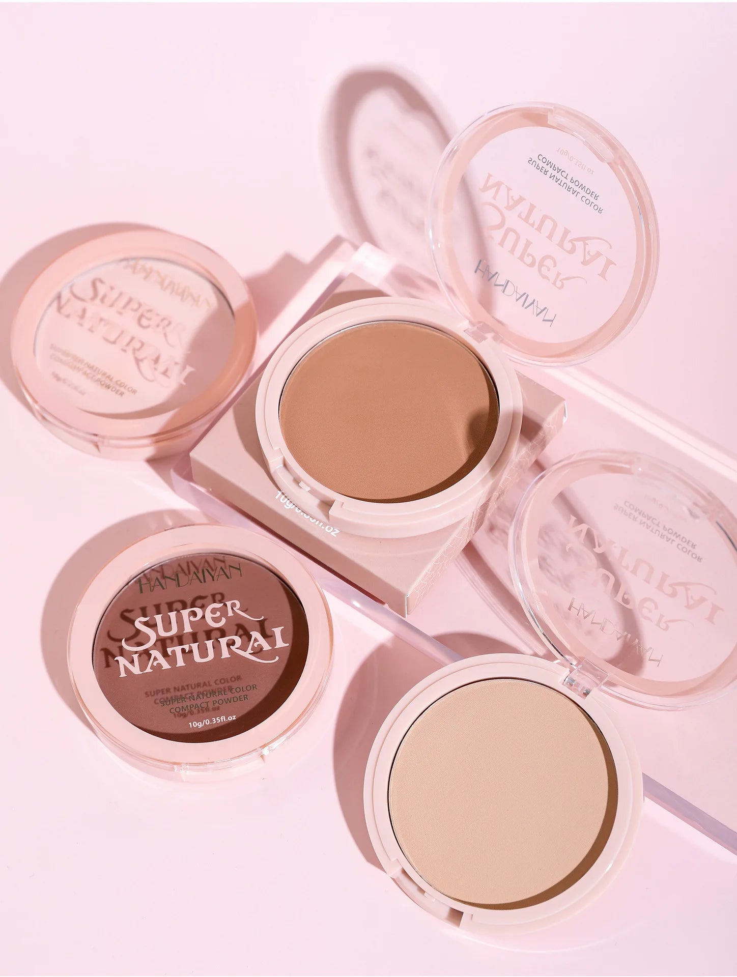 8 Color Matte Face Pressed Powder – 24 Hours Oil Control, Natural Setting Powder Foundation: