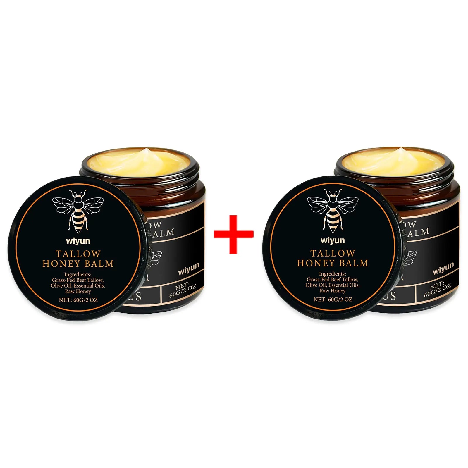 Whipped Beef Tallow & Honey Moisturizer – Fast-Absorbing Face & Body Cream