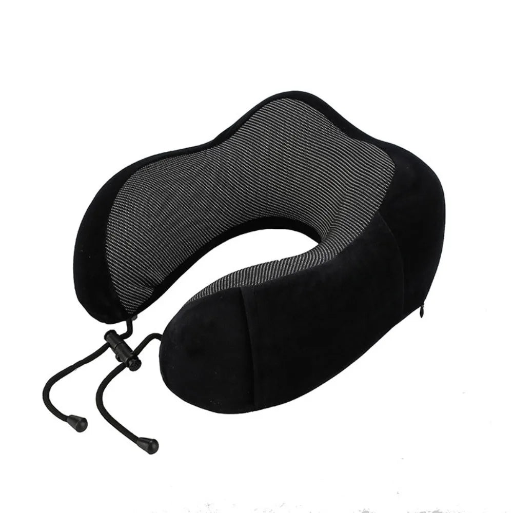U-Shaped Memory Foam Travel Pillow – Neck Support Cushion for Travel Essentials