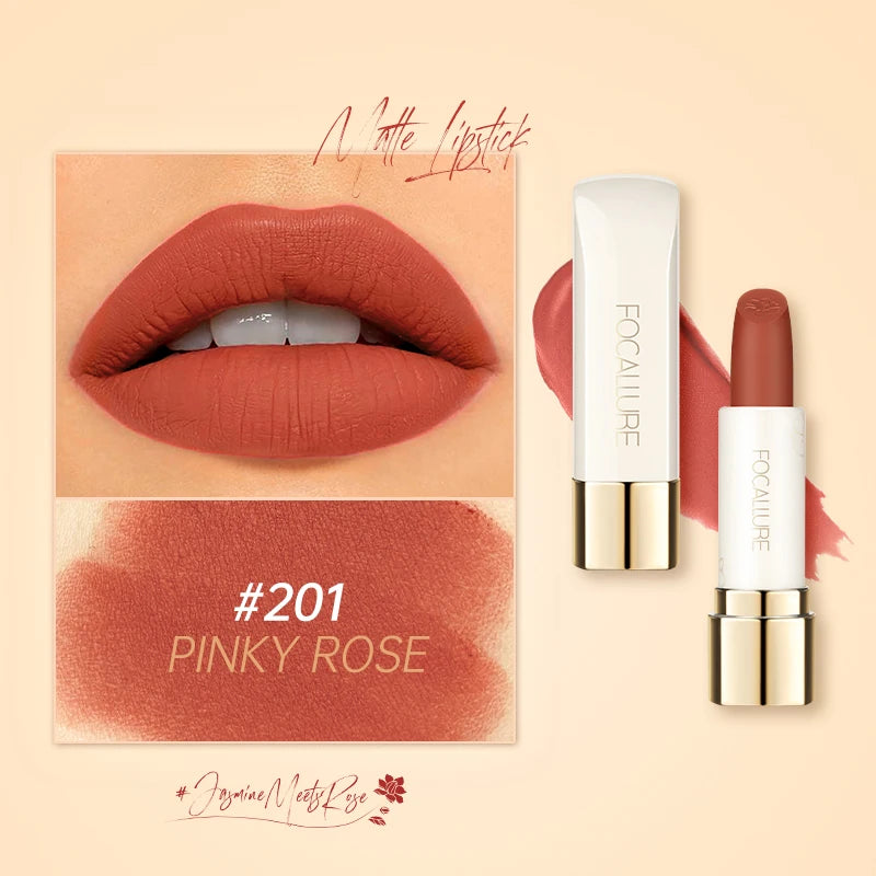 FOCALLURE 16 Shades Matte Lipstick Set – Waterproof, High-Pigment, Natural Finish: