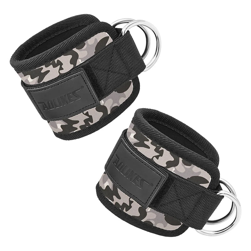 AOLIKES Adjustable Ankle/Wrist Cuffs – Padded Straps for Cable Glute Workouts
