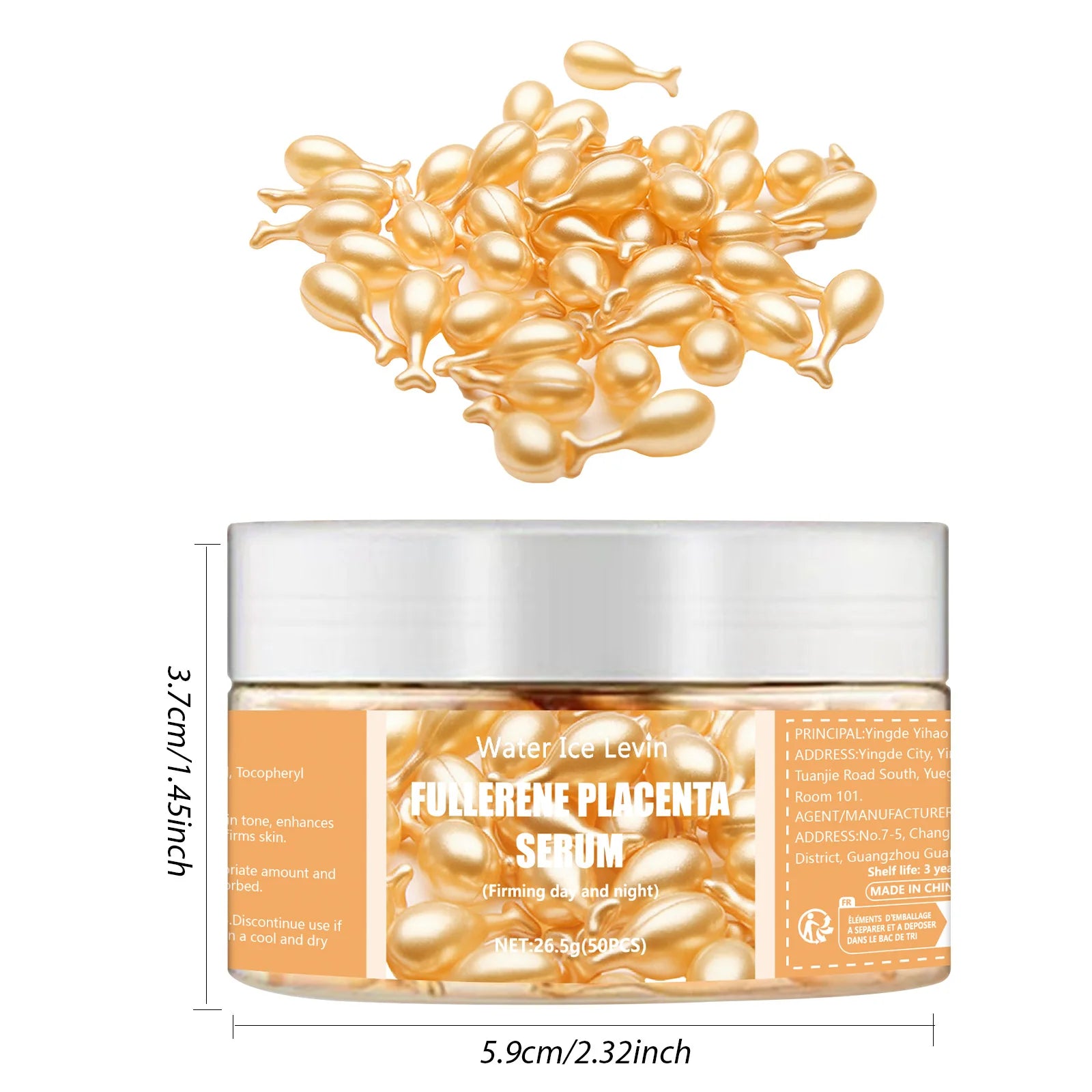 50pcs Collagen Capsules – Anti-Wrinkle, Acne Spot Remover & Whitening Serum
