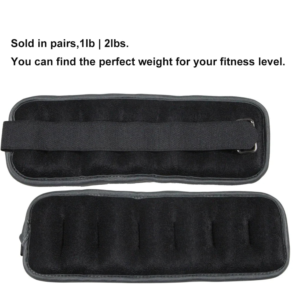 Adjustable Ankle & Wrist Weights (0.5kg/1kg) – Neoprene Straps for Training & Cardio