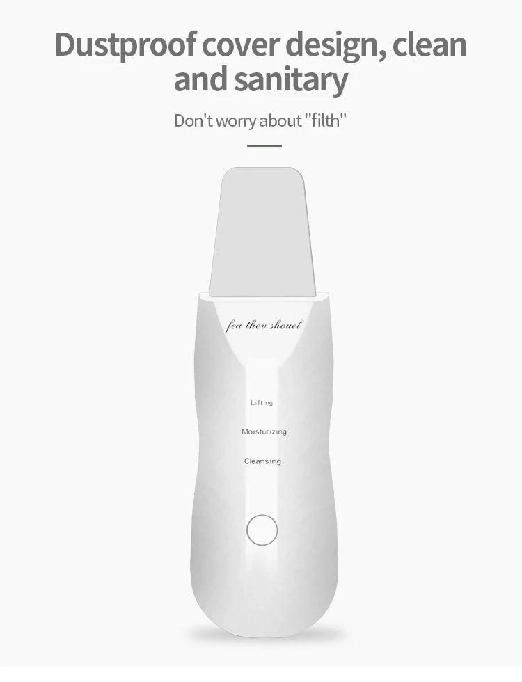 Deep Vibrating Facial Scrubber – Blackhead Remover & Skin Peeling Spatula