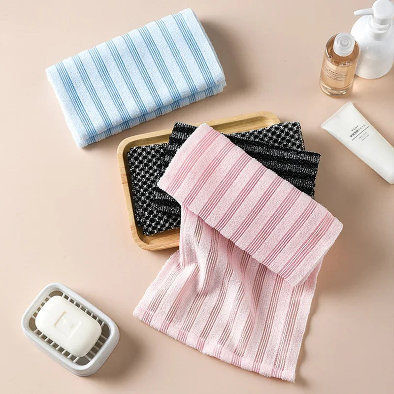 Japanese Exfoliating Nylon Bath Towel – Back Scrub Cloth