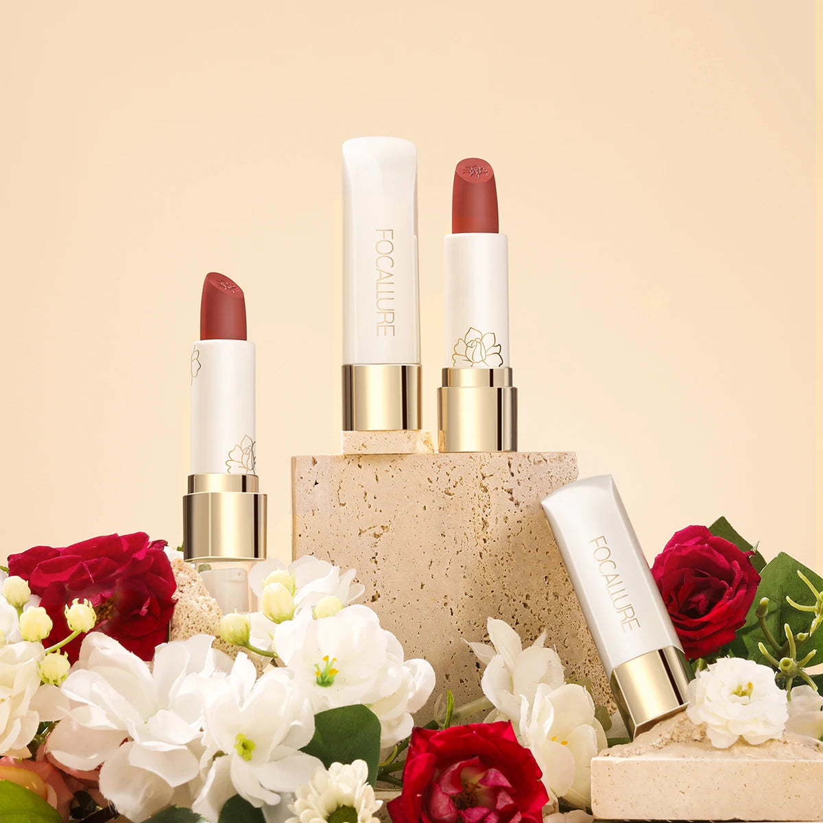 FOCALLURE 16 Shades Matte Lipstick Set – Waterproof, High-Pigment, Natural Finish: