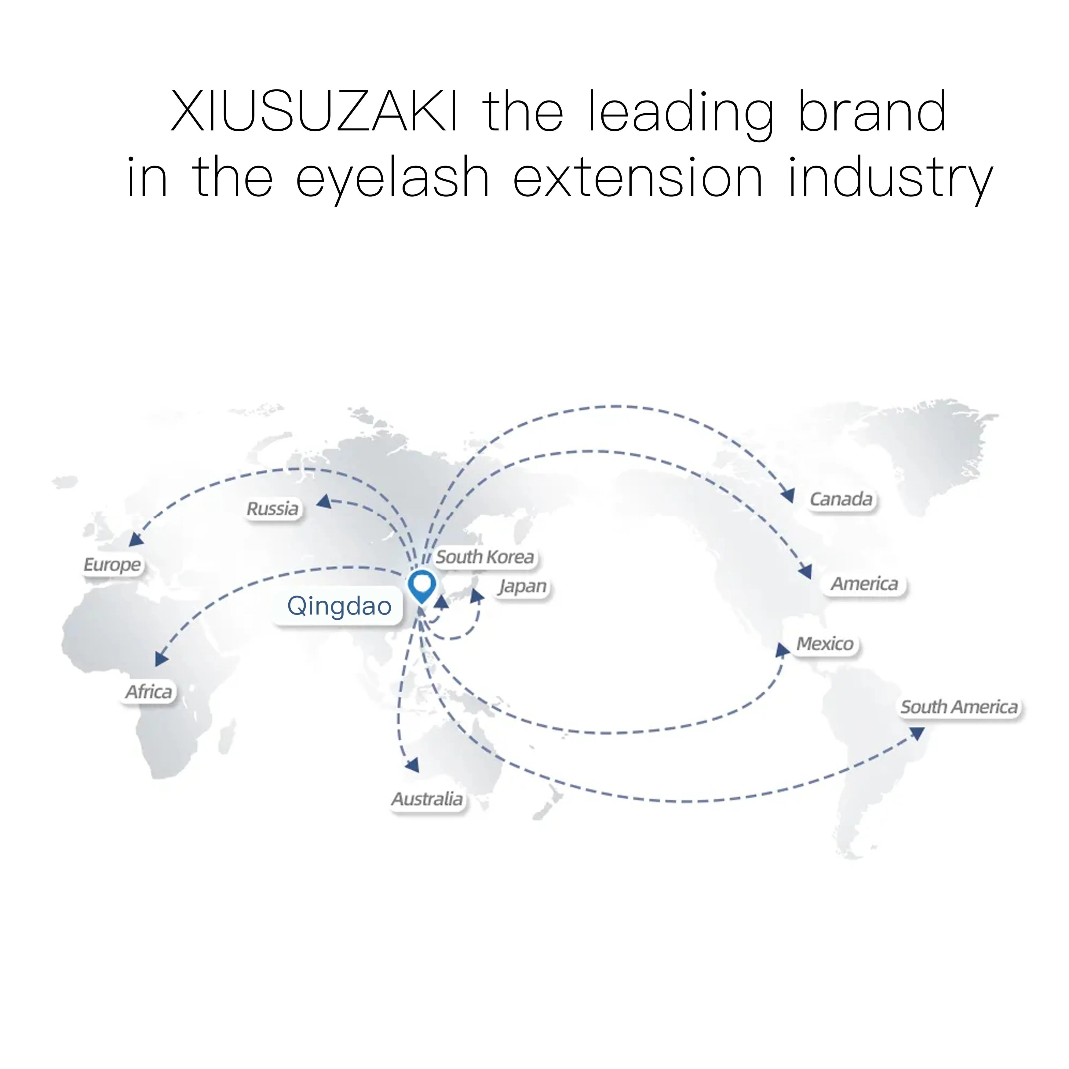XIUSUZAKI 5D W Lash Fans – Soft Black Volume Eyelash Extensions