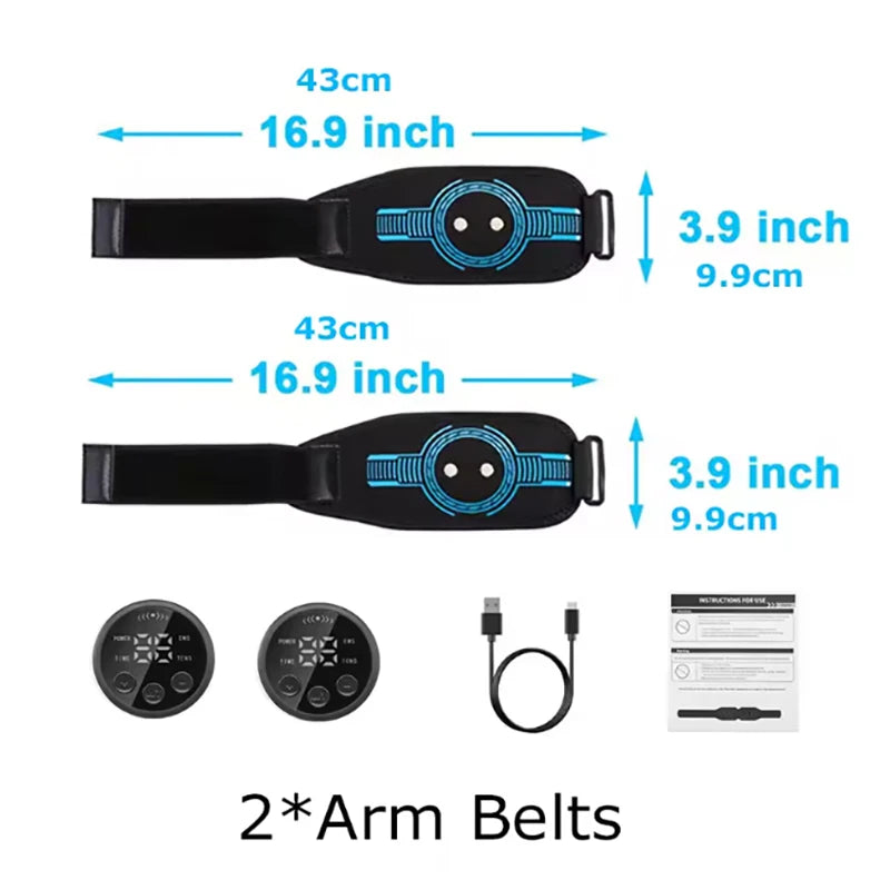 Smart EMS Abdominal Toning Belt – Muscle Stimulator for Waist, Arms & Legs