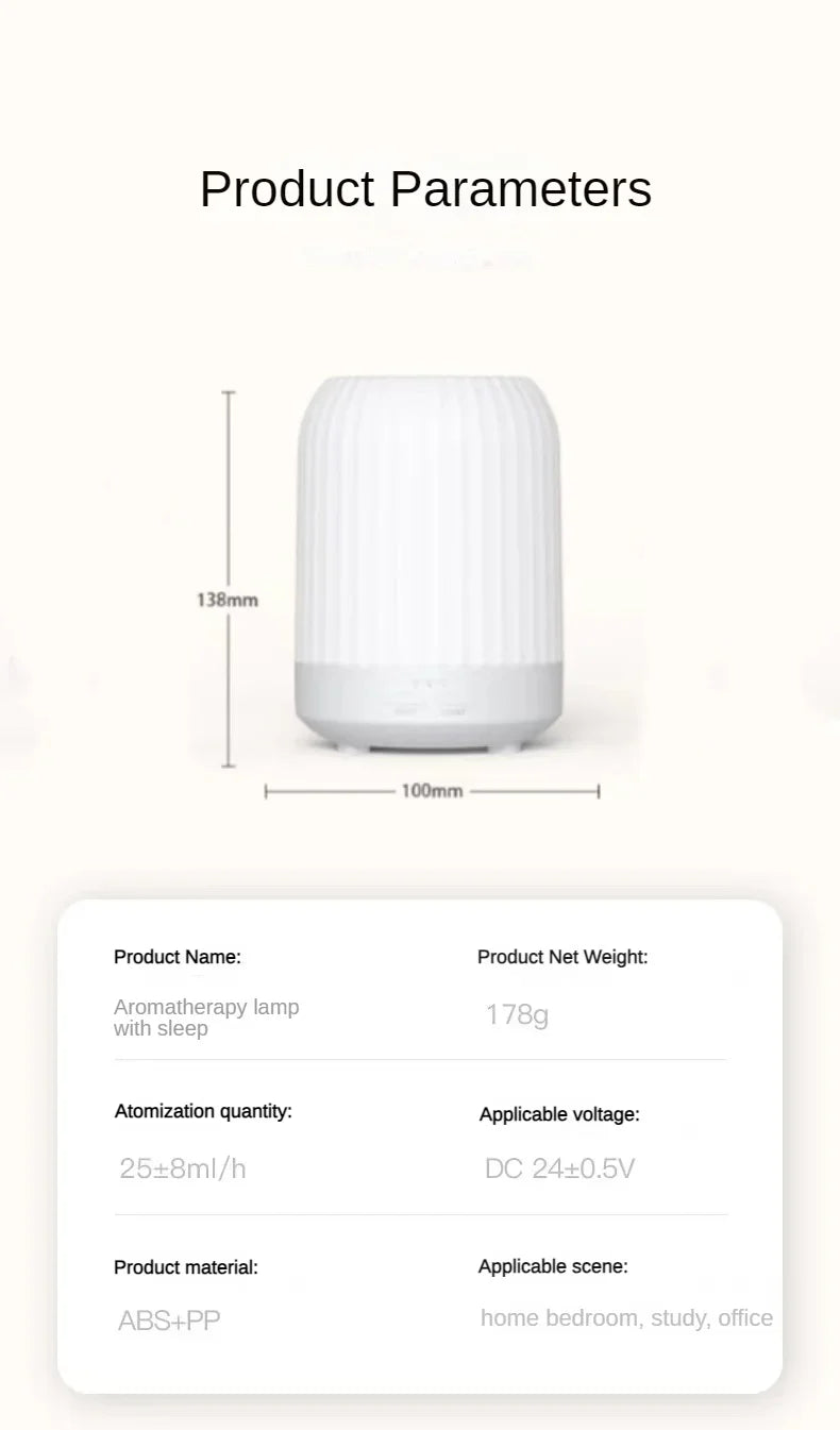 Essential Oil Diffuser with Night Light – Aromatherapy & Humidifier for Home