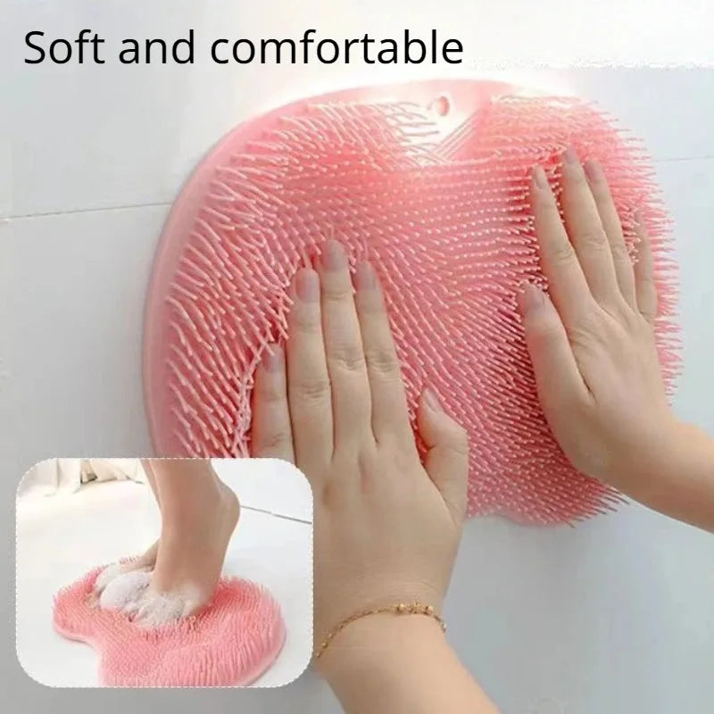 Non-Slip Silicone Shower Foot & Back Scrub Mat
