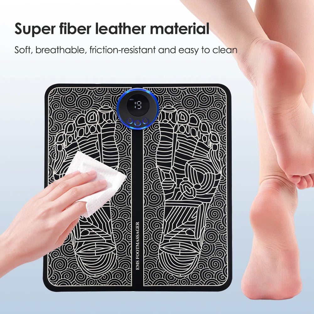 TENS Foot Massager Pad – EMS Pulse & Detox Therapy for Legs & Feet