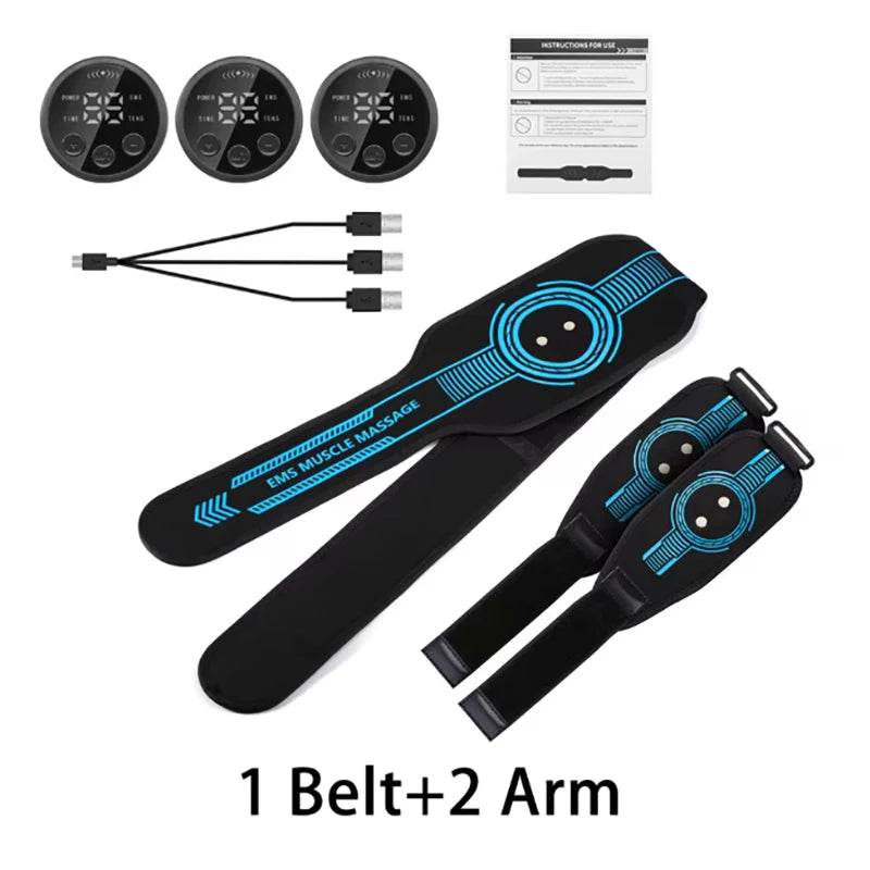 Smart EMS Abdominal Toning Belt – Muscle Stimulator for Waist, Arms & Legs