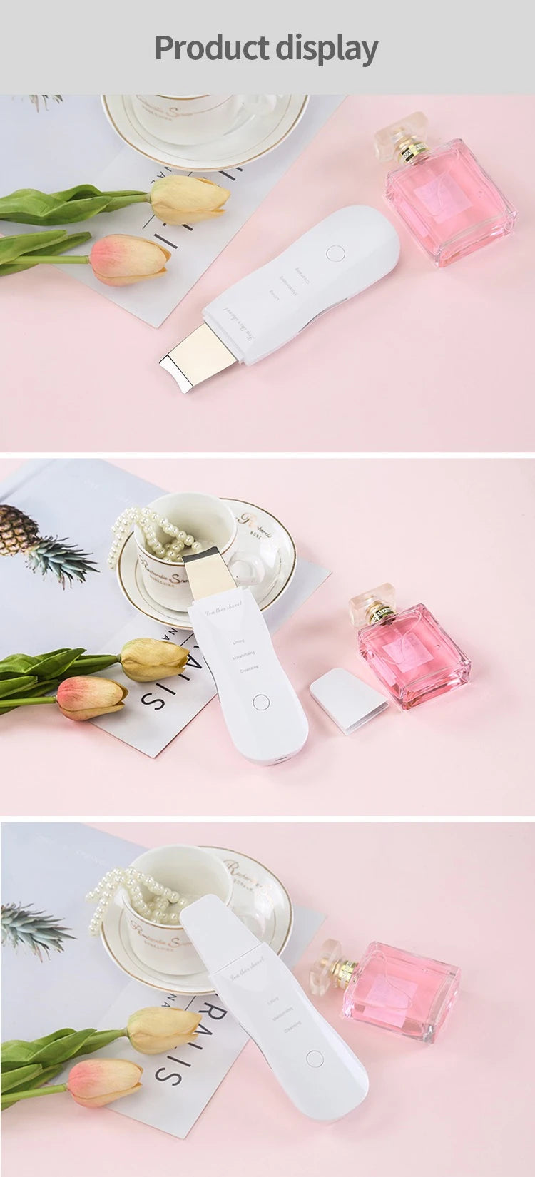 Deep Vibrating Facial Scrubber – Blackhead Remover & Skin Peeling Spatula