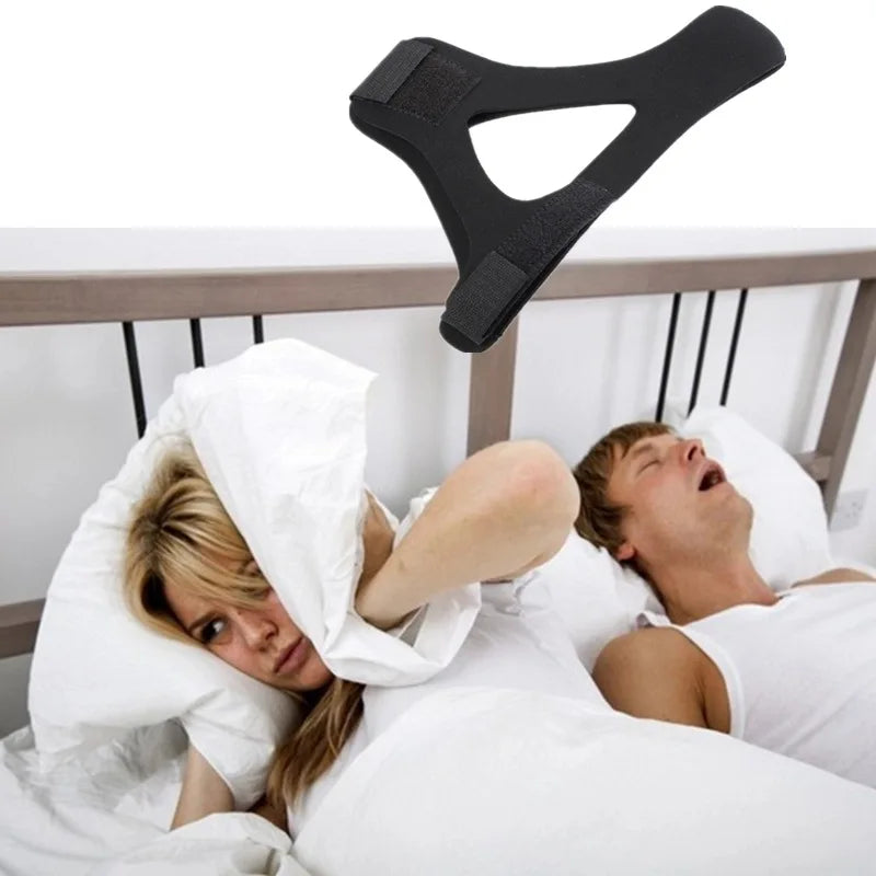 Anti-Snoring Chin Strap – Triangular Sleep Aid Mouth Guard for Men & Women