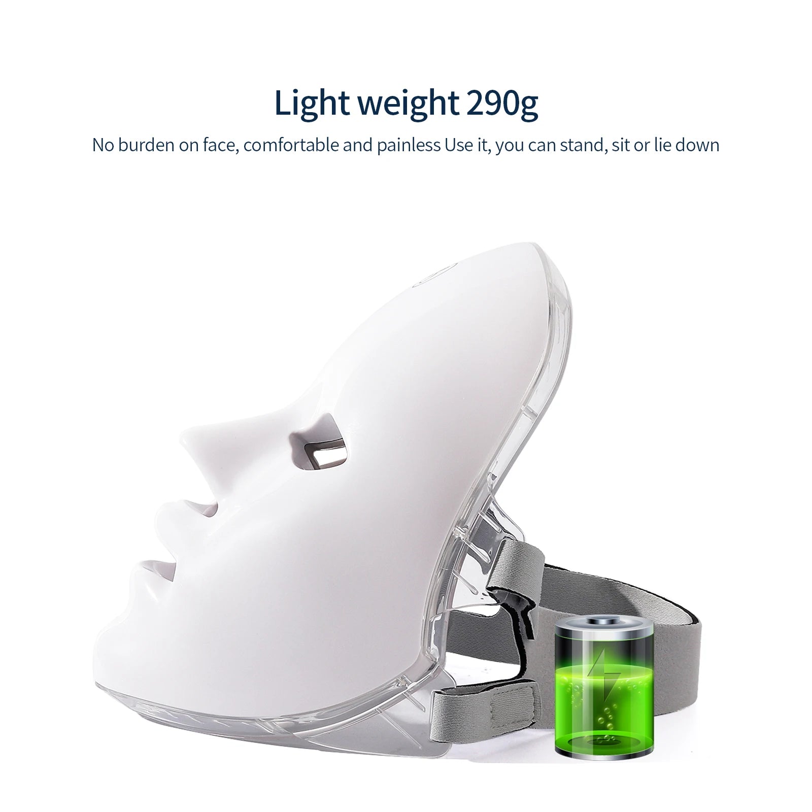 Rechargeable 7-Color LED Facial Mask – Skin Rejuvenation & Acne Treatment
