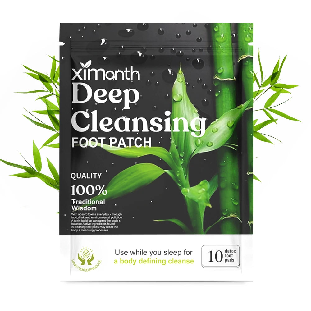 Natural Detox Foot Patches – Herbal Sleep & Stress Relief (10–50pcs)