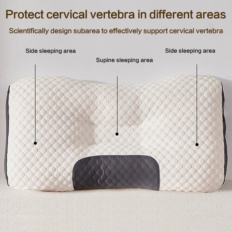 Orthopedic Cervical Neck Pillow – Soybean Fiber Sleep & Massage Support