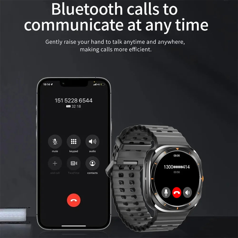 LAXASFIT GT7 Ultra Smartwatch – Bluetooth Calling & AMOLED Fitness Tracker