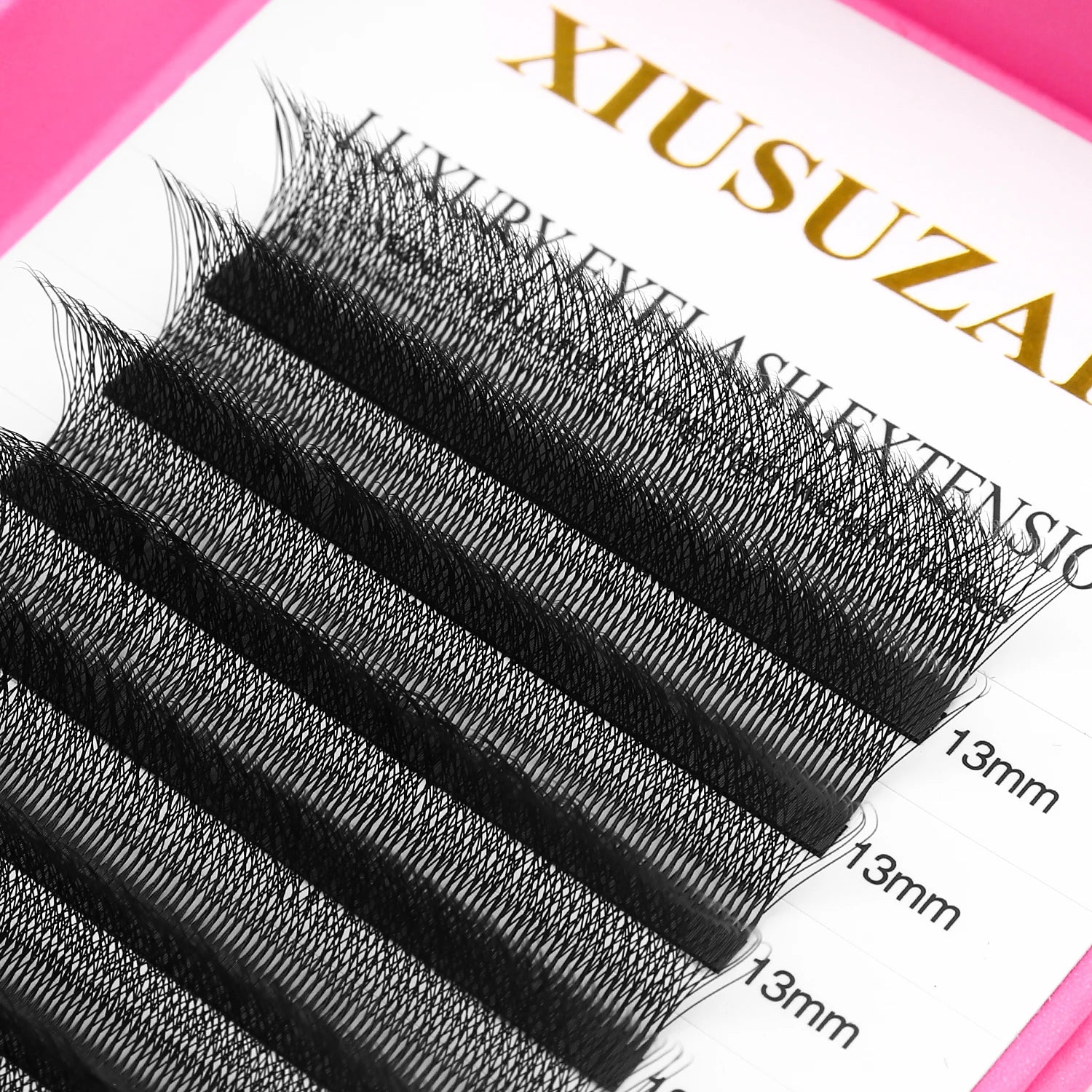 XIUSUZAKI 5D W Lash Fans – Soft Black Volume Eyelash Extensions