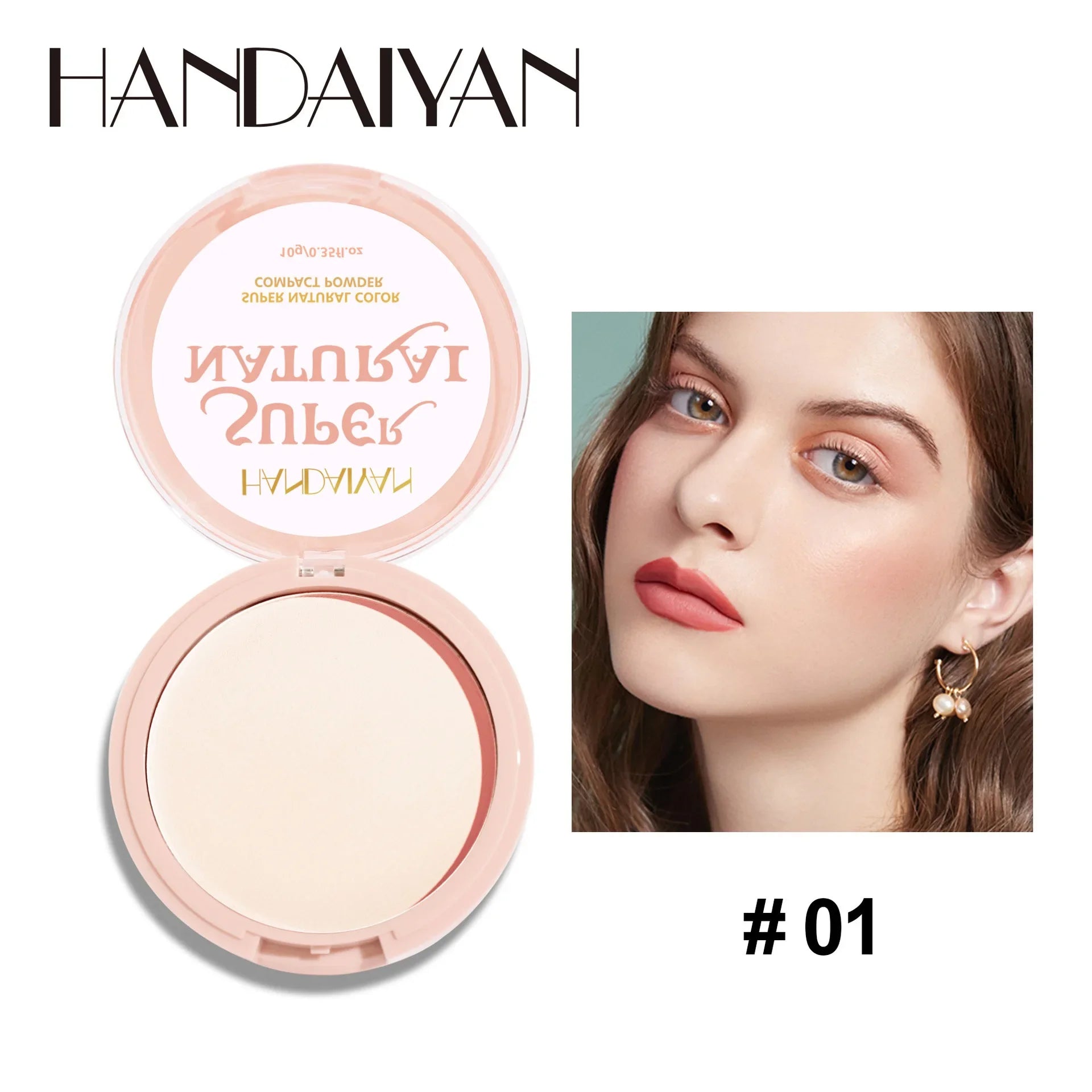 8 Color Matte Face Pressed Powder – 24 Hours Oil Control, Natural Setting Powder Foundation: