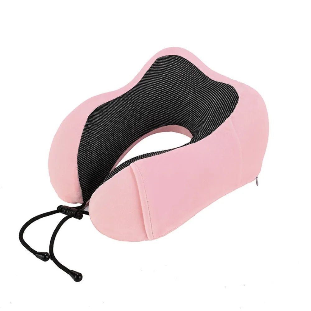 U-Shaped Memory Foam Travel Pillow – Neck Support Cushion for Travel Essentials