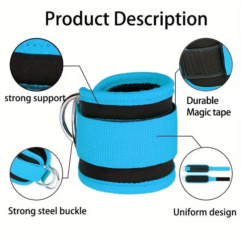 Fitness Ankle Buckle Strap – Leg & Hip Training Attachment for Cable Machines