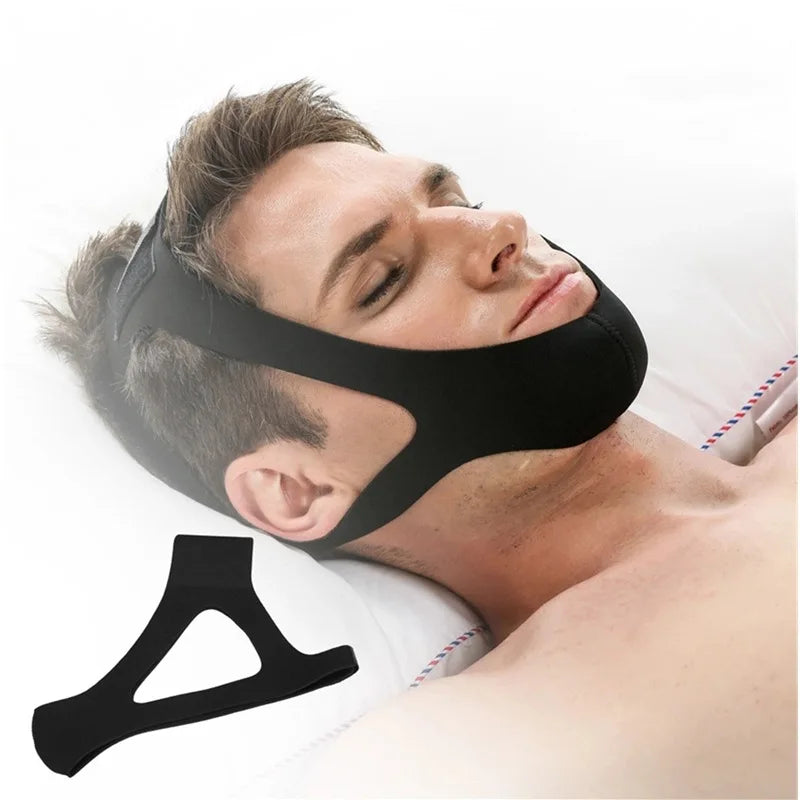 Anti-Snoring Chin Strap – Triangular Sleep Aid Mouth Guard for Men & Women
