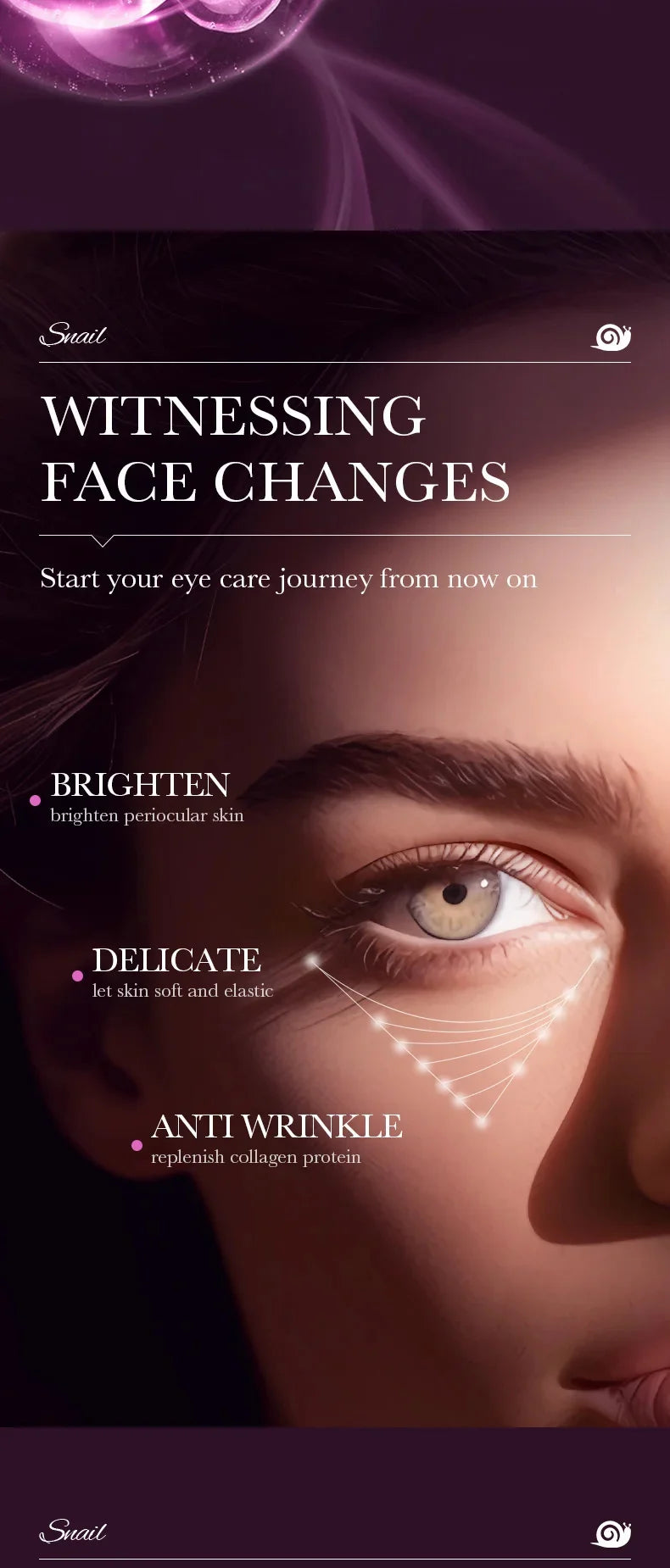 Snail Collagen Eye Cream – Anti-Aging, Dark Circles & Puffiness Care