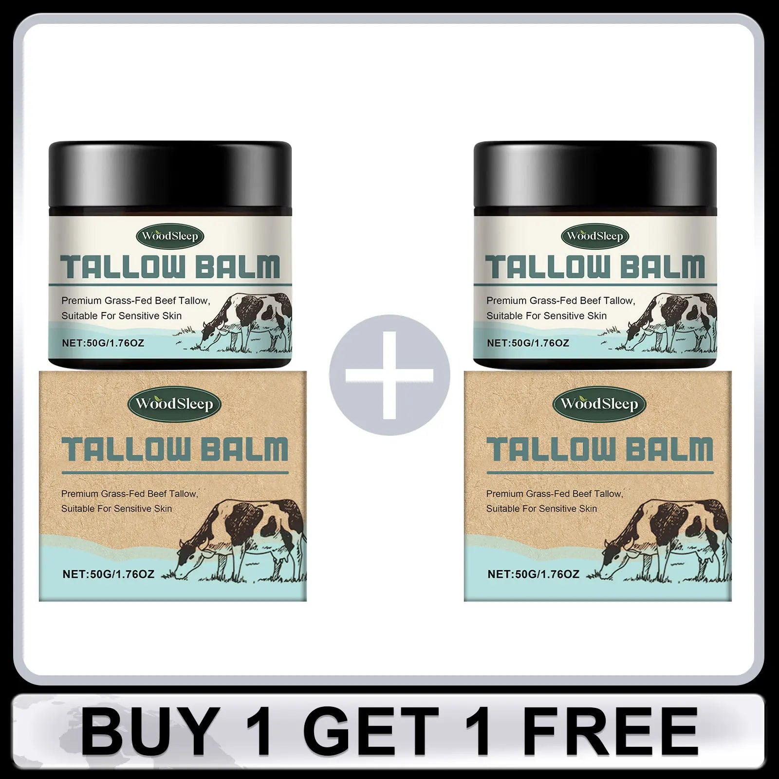 Beef Tallow Balm – Nourishing Moisturizer for Dry & Damaged Skin
