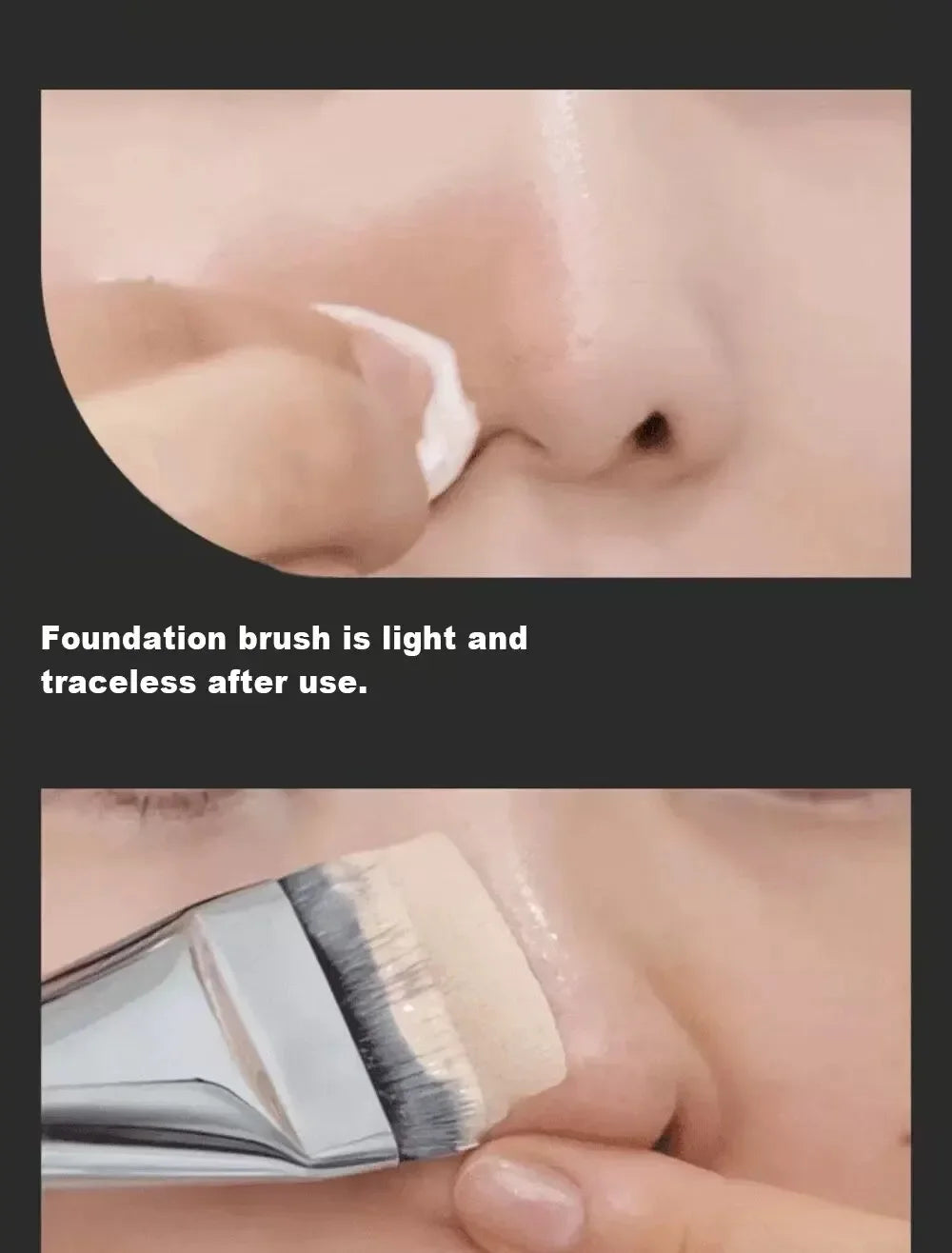 Flat-Head Foundation Brush – Ultra-Thin, Streak-Free Makeup Applicator