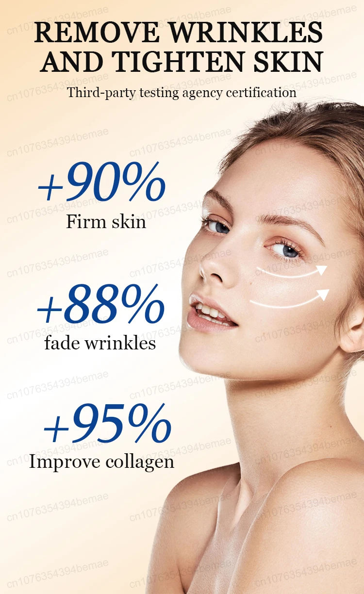 Anti-aging serum Wrinkles fade. Beauty stays.
