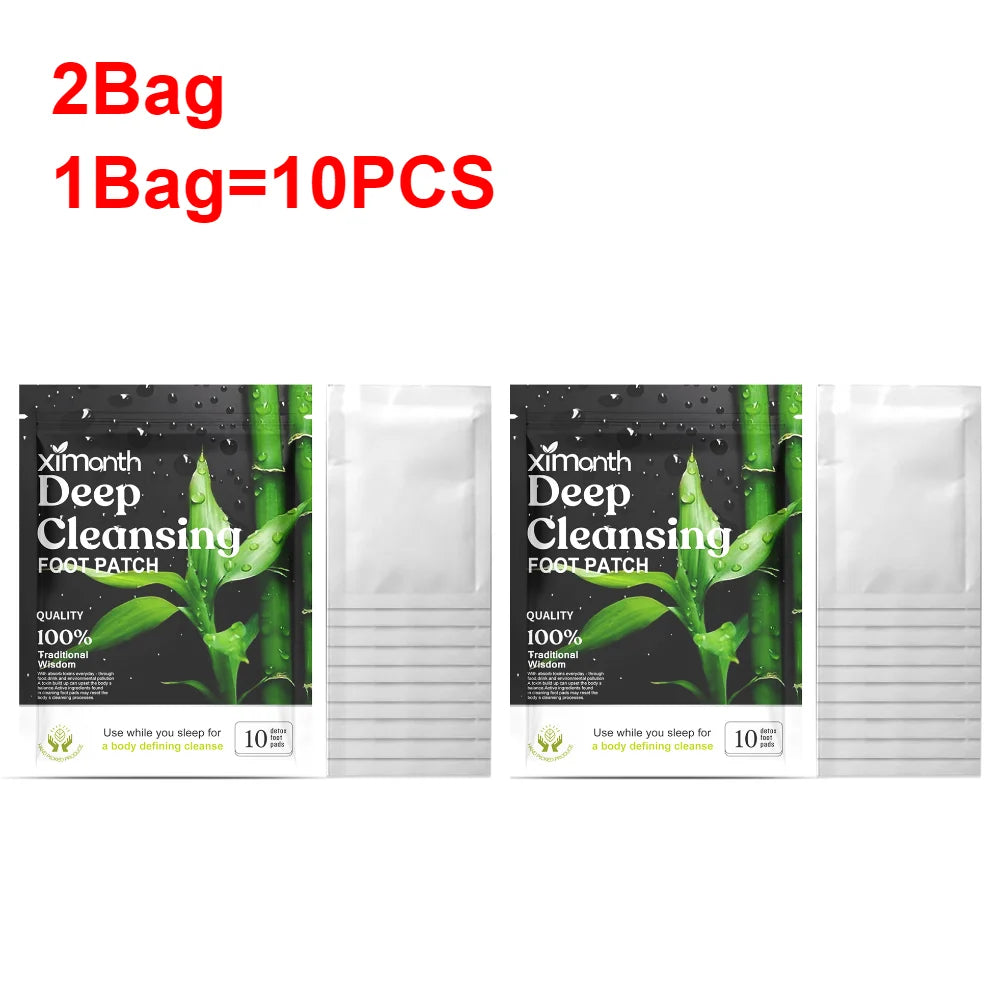 Natural Detox Foot Patches – Herbal Sleep & Stress Relief (10–50pcs)