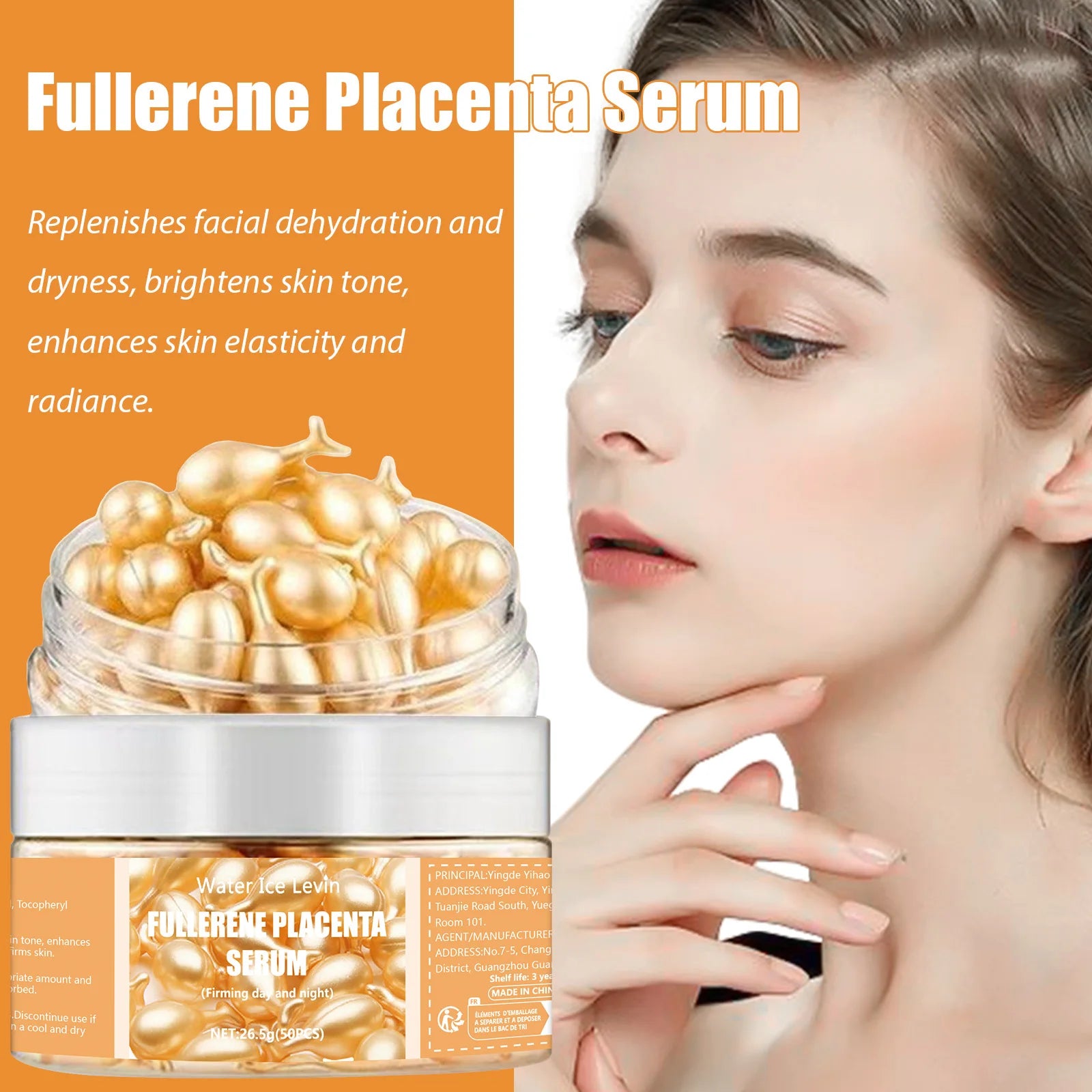 50pcs Collagen Capsules – Anti-Wrinkle, Acne Spot Remover & Whitening Serum