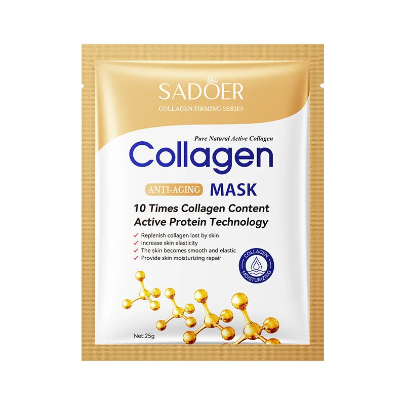 Bio Collagen Face Mask – Deep Hydrating & Brightening Overnight Skincare (1–20pcs)
