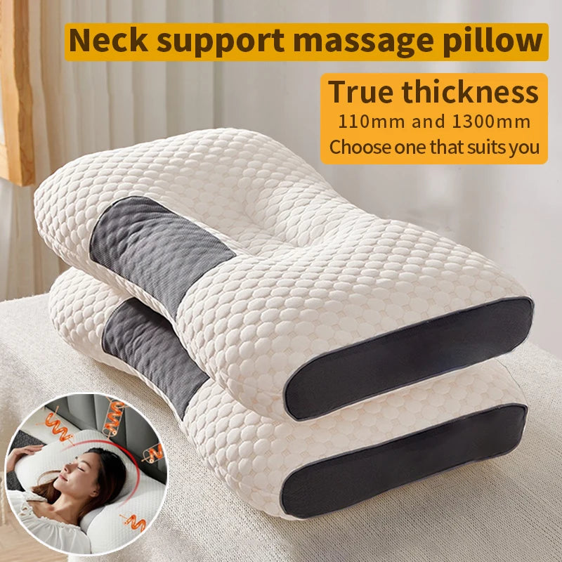 Orthopedic Cervical Neck Pillow – Soybean Fiber Sleep & Massage Support