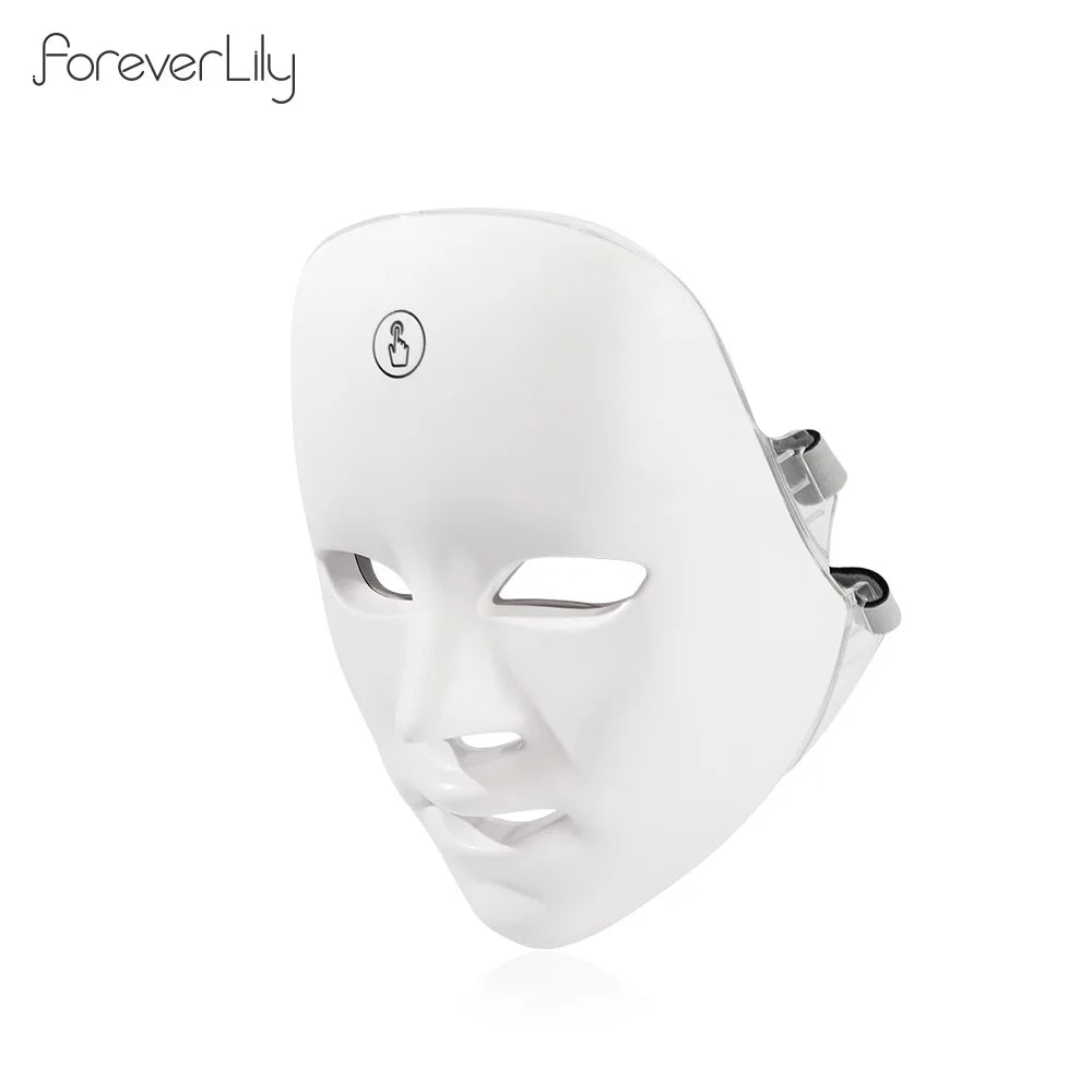 Rechargeable 7-Color LED Facial Mask – Skin Rejuvenation & Acne Treatment