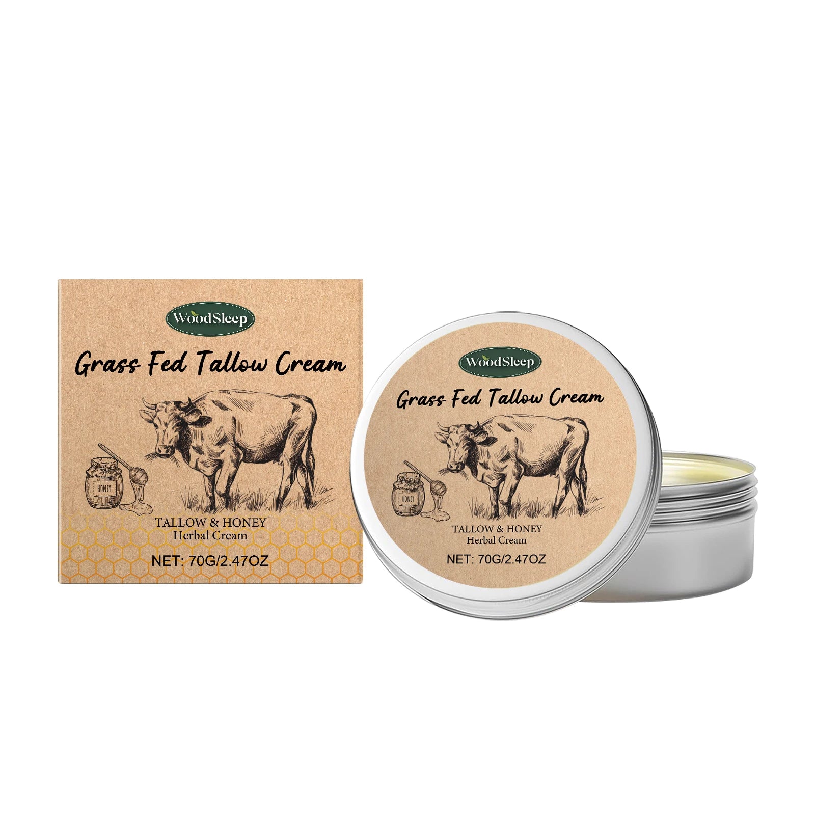 Beef Tallow Balm – Nourishing Moisturizer for Dry & Damaged Skin