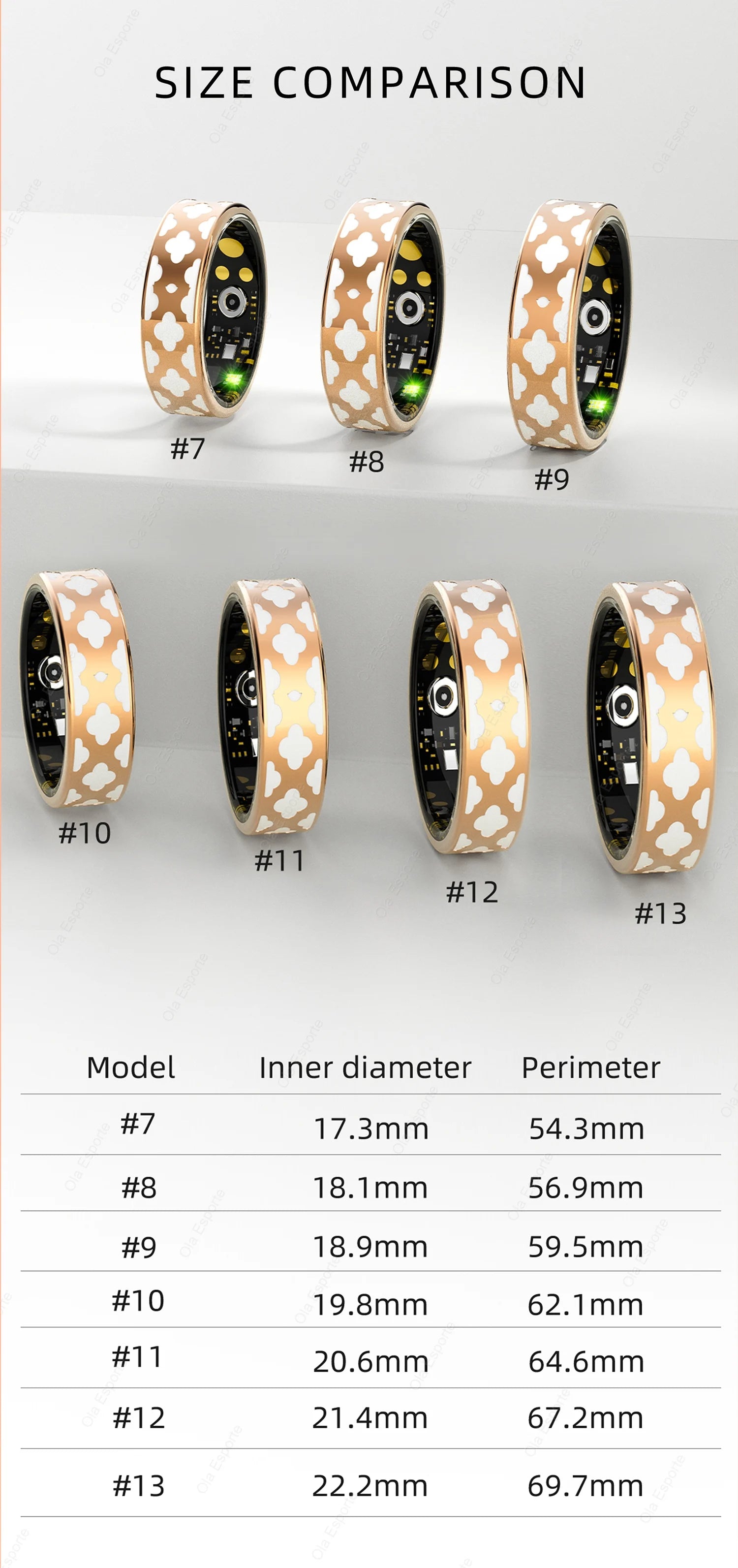 Smart Ring for Xiaomi – Heart Rate, SpO2 & Sleep Monitor Fitness Tracker