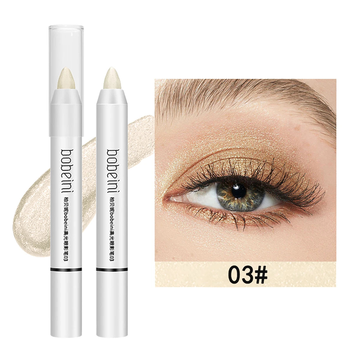 Silkworm Eyeshadow & Highlighter Stick – Matte & Pearlescent Brightening Pencil