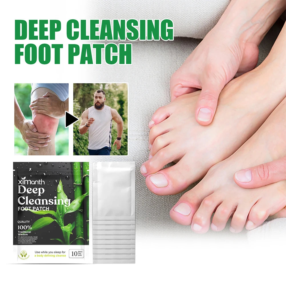 Natural Detox Foot Patches – Herbal Sleep & Stress Relief (10–50pcs)