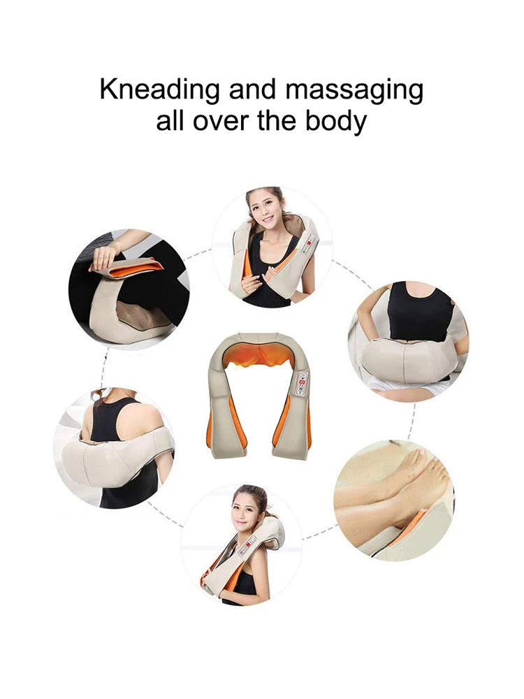 Neck & Body Massager – Car and Home Massage Chair for Full-Body Relief