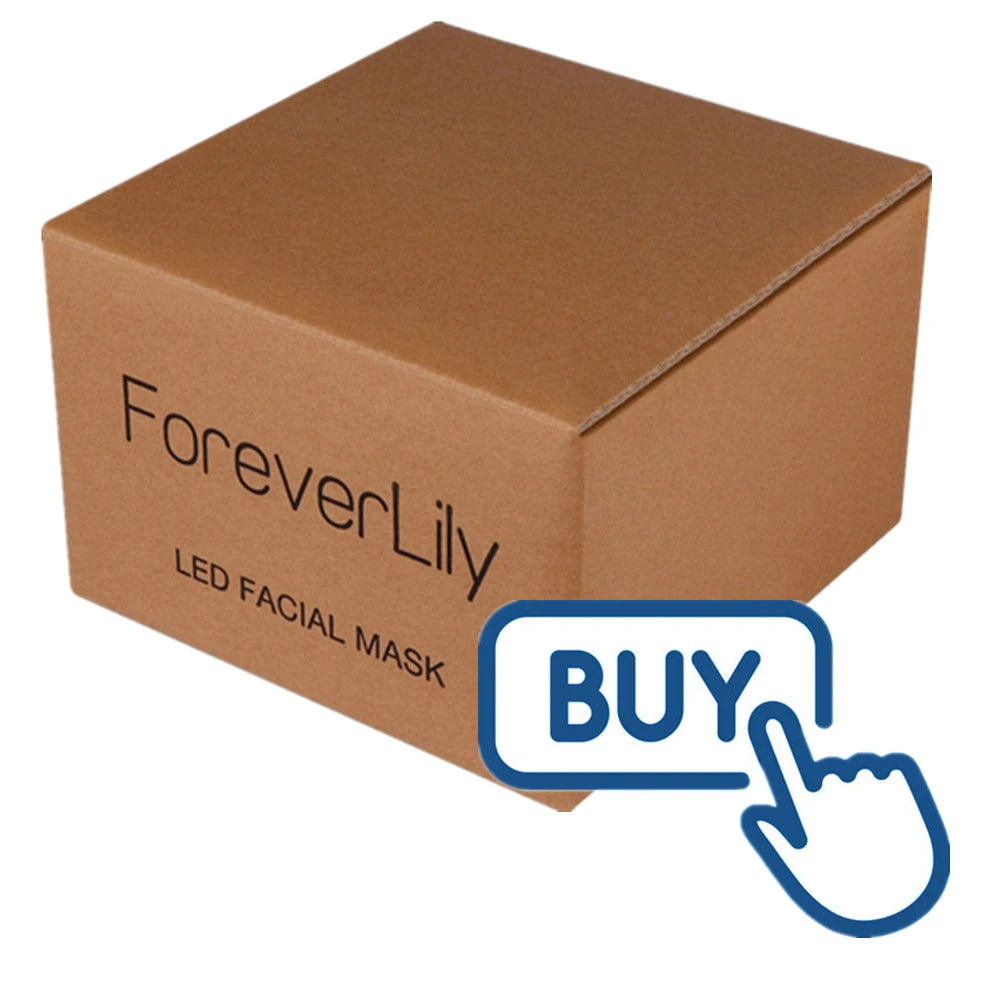 Foreverlily 7-Color LED Facial & Neck Mask – Skin Rejuvenation & Acne Therapy