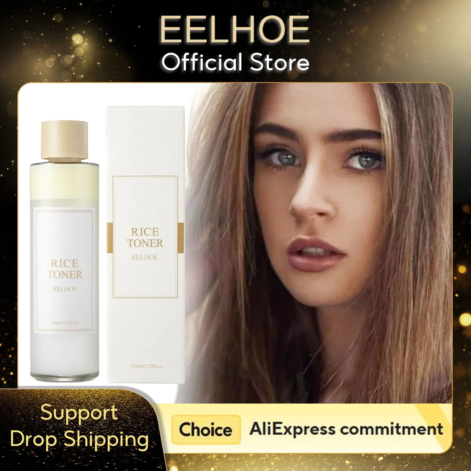 EELHOE Rice Water Toner – 150ml Moisturizing & Pore-Refining Facial Toner