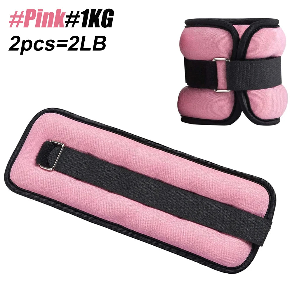 Adjustable Ankle & Wrist Weights (0.5kg/1kg) – Neoprene Straps for Training & Cardio