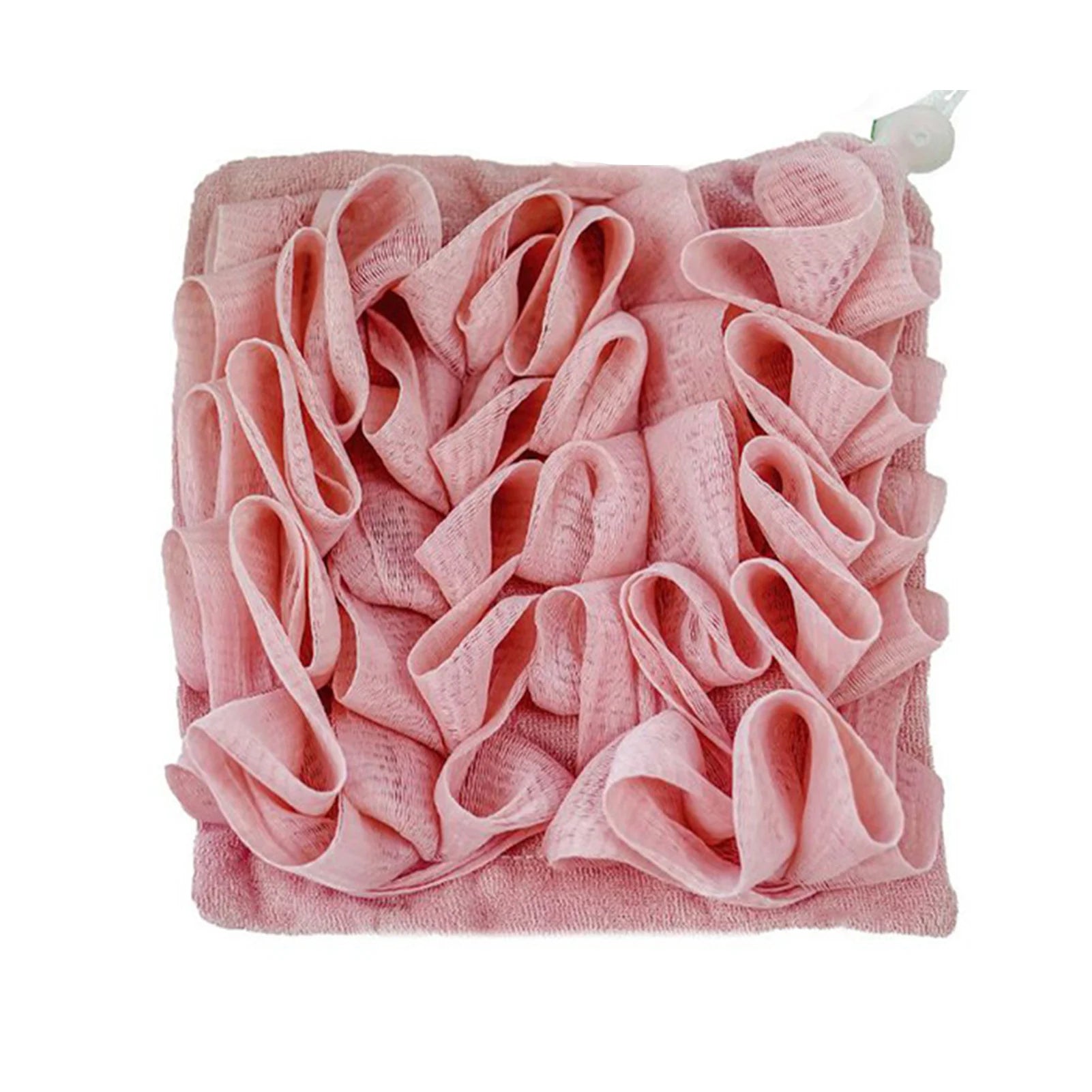 Mesh Shower Loofah Body Scrubber Pouf