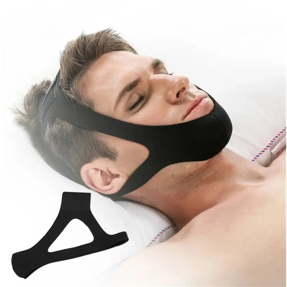 Anti-Snoring Chin Strap – Triangular Sleep Aid Mouth Guard for Men & Women