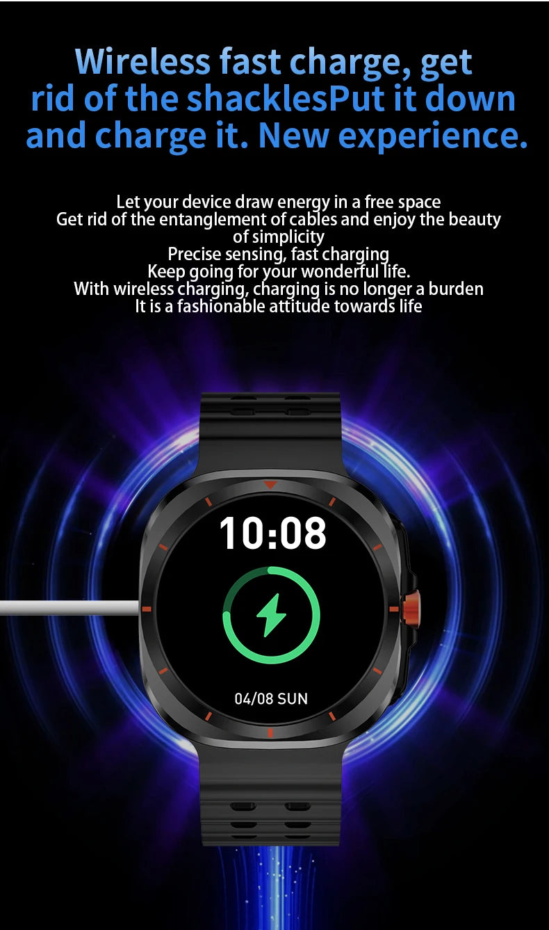 LAXASFIT GT7 Ultra Smartwatch – Bluetooth Calling & AMOLED Fitness Tracker